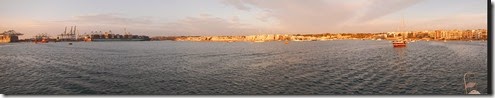 Die Bucht von Marsaxlokk im Panorama