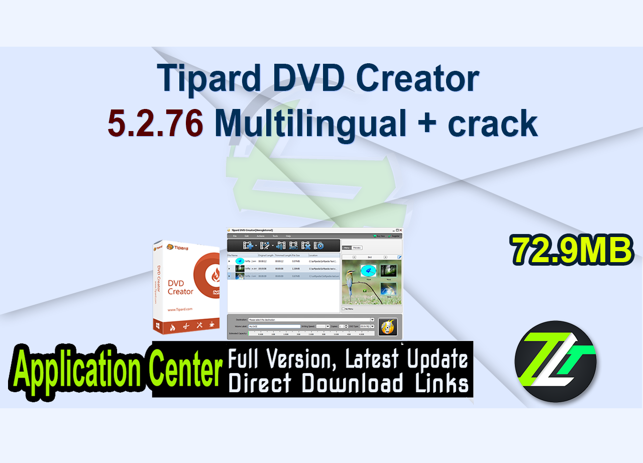 Tipard DVD Creator 5.2.76 Multilingual + crack