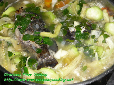 Dinengdeng with Inihaw na Tilapia - Cooking Procedure