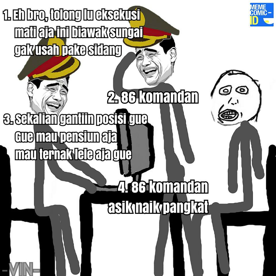 Komik 'Polisi Frustasi Interogasi Pembunuh' Ini Lucunya 