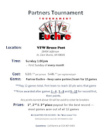 Euchre Tournament MI