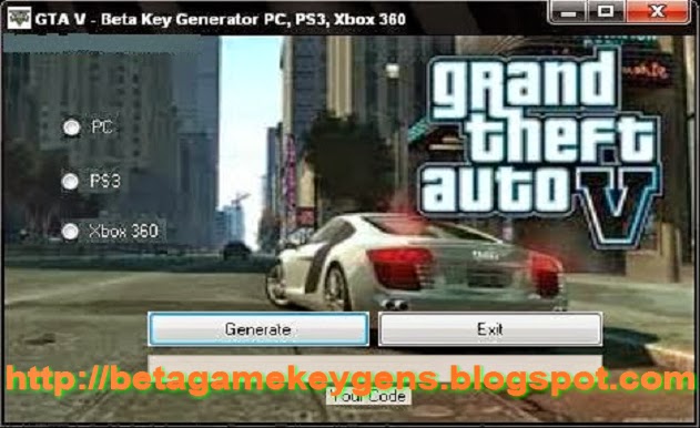 GTA V Beta Key Generator