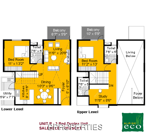 3 Bedroom Duplex Apartment Plans