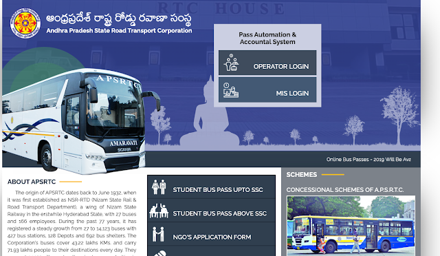 Andhra Pradesh State road transport corporation website