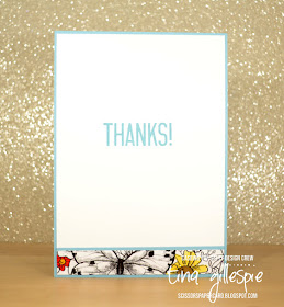 scissorspapercard, Stampin' Up!, CASEing The Catty, Soft Sayings, Botanical Butterfly DSP, Stampin' Blends, Spotlight Technique