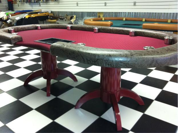 poker table plans raised rail