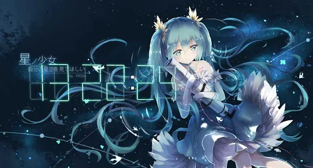 Miku Web Clock