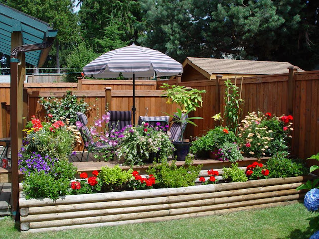 best landscape edging ideas Small Garden Patio Design Ideas | 640 x 480