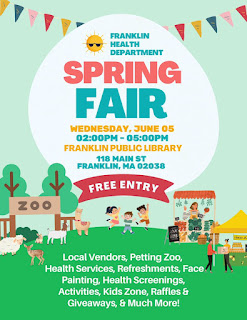 Franklin Health Department's Spring Fair scheduled for June 5 from 2 to 5 PM