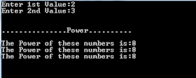 power function code example pointers c++