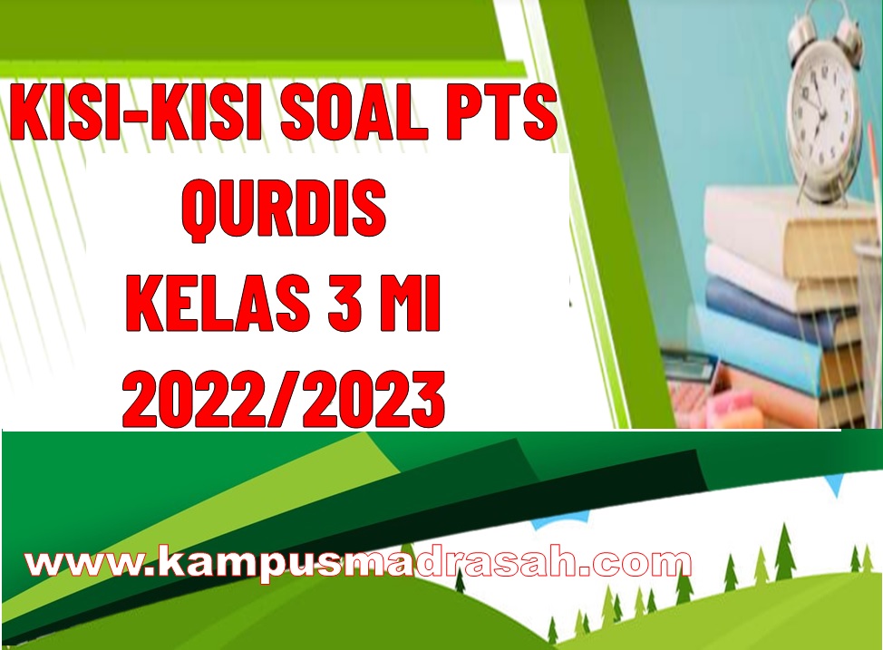 Kisi-kisi PTS Qurdis Kelas 3 SD/MI