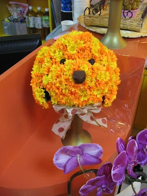 Cabeza de perrito 1. Mascotas florales.