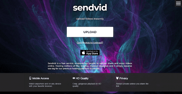 Sendvid 免費影片共享服務可匿名分享影片