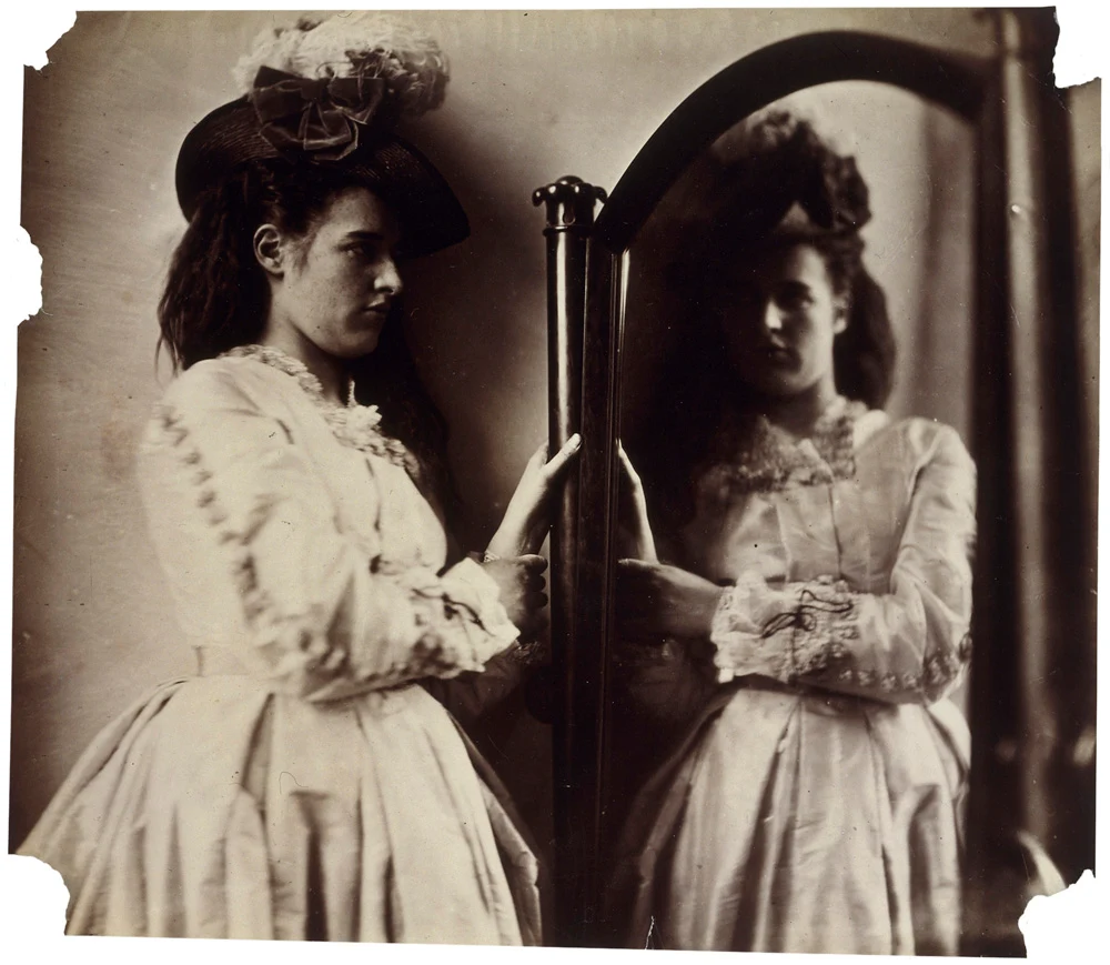 Photographic Study, 5 Princes Gardens (Clementina Maude) by Clementina Hawarden - Victorian Giants exhibition, National Portrait Gallery, London
