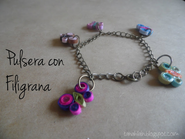 pulsera con filigrana