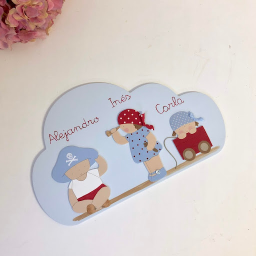 placa puerta infantil personalizada