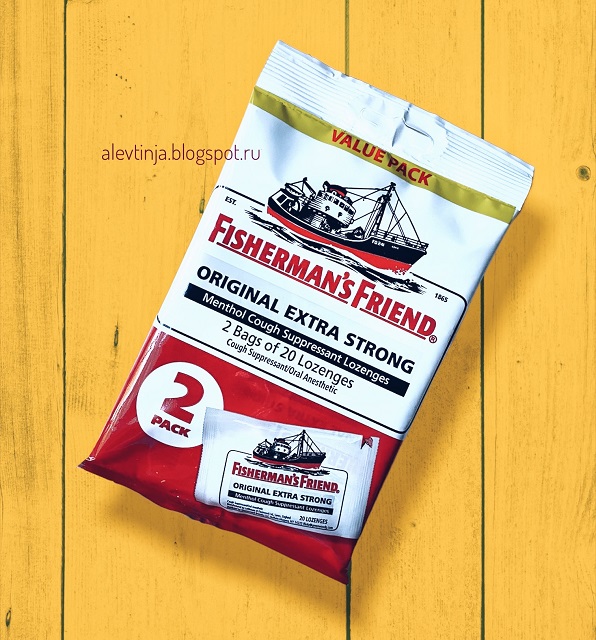 Fisherman's Friend, Menthol Cough Suppressant Lozenges, Original Extra Strong, 40 Lozenges