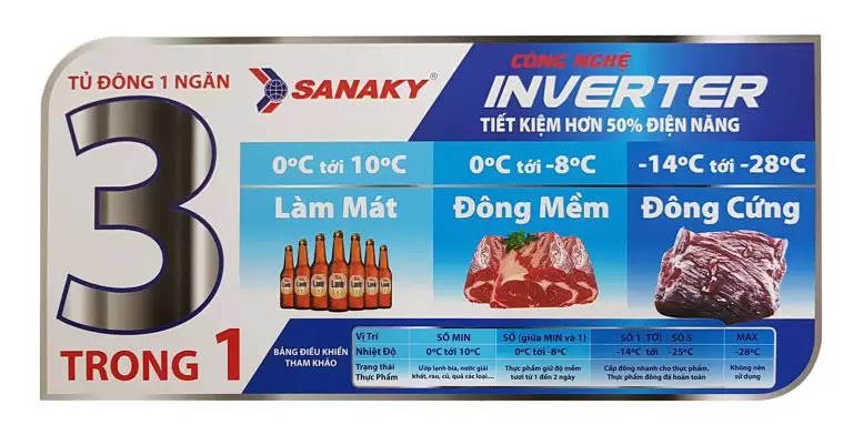 Tủ đông Inverter Sanaky VH-6699HY3 660 lít