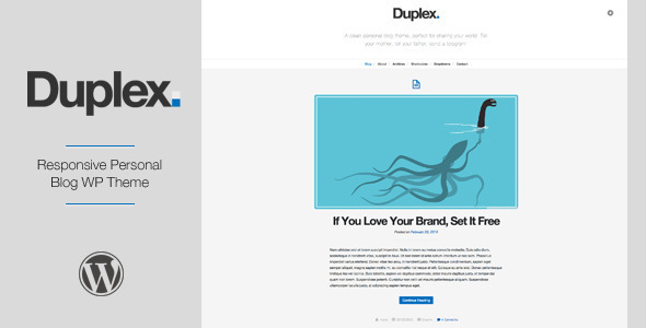 Duplex - Responsive Personal Blog WP Theme - Personal Blog / Magazine