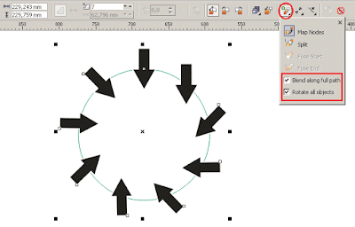 Cara Membuat Objek Mengikuti Garis Objek Lain  Cara Membuat Objek Mengikuti Garis Objek Lain ( Lingkaran ) di CorelDRAW