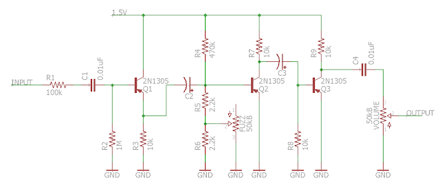 Maestro Fuzz-Tone FZ1A schematic