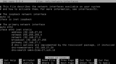 Konfigurasi IP Address Linux Debian CLI