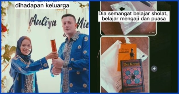 Viral Kisah Wanita Dinikahi Pacar Bule Virtualnya, Sang Kekasih Semangat Belajar Ngaji Hingga Masuk Islam, Bikin Pejuang LDR Optimis Bisa Ikuti Jejaknya