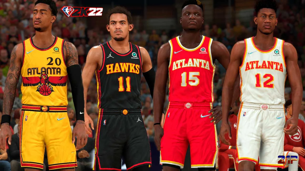 NBA 2K22 Atlanta Hawks Jerseys