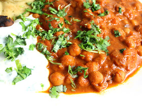 Oppskrift Chana Masala Indisk Kikertgryte Krydder Galanga Kokosmelk Vegansk Vegetar