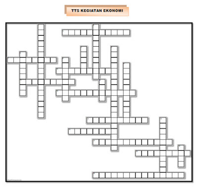 Soal TTS IPS SMP Kelas 7 Semester Genap Materi Kegiatan Ekonomi