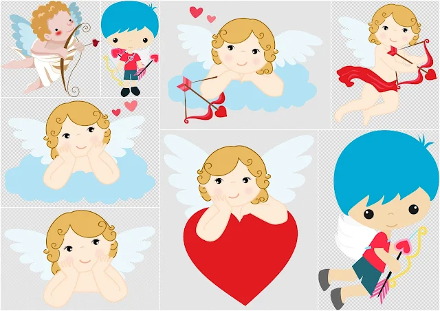 Clipart de Cupidos.