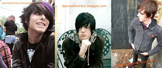 Contoh model Rambut  Pria  Emo  Tips Model Rambut 