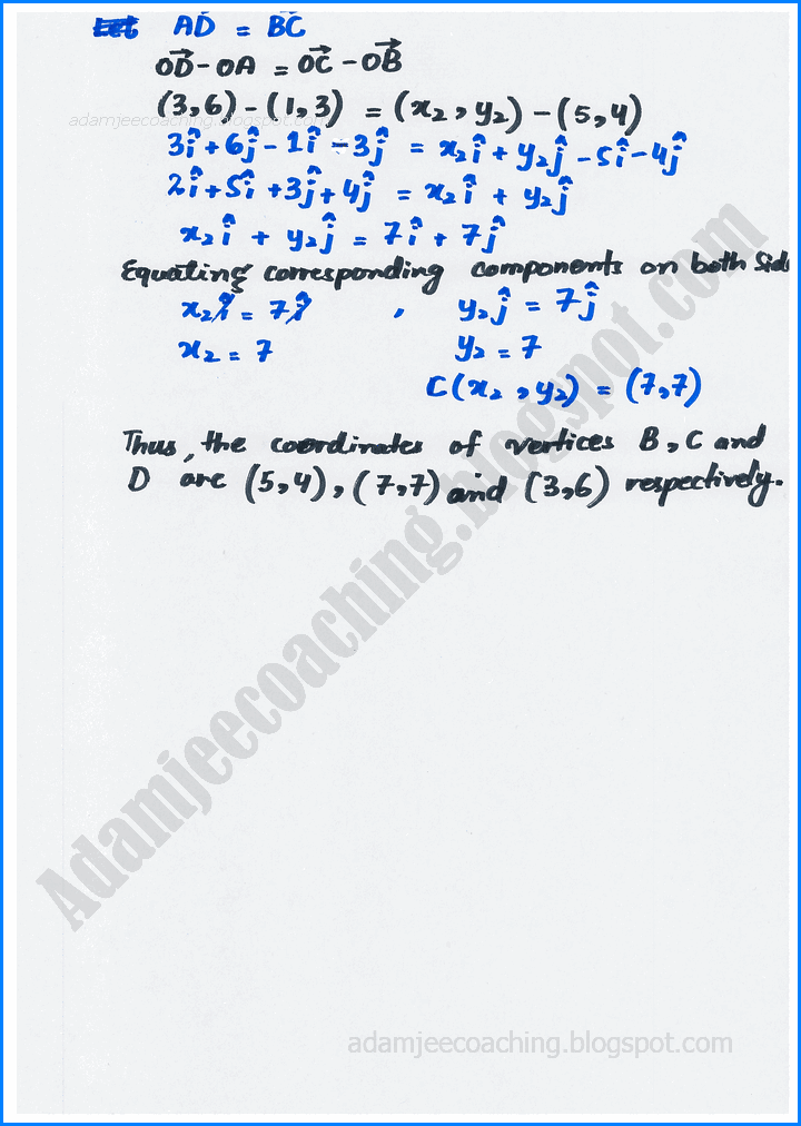 vectors-exercise-3-1-mathematics-11th