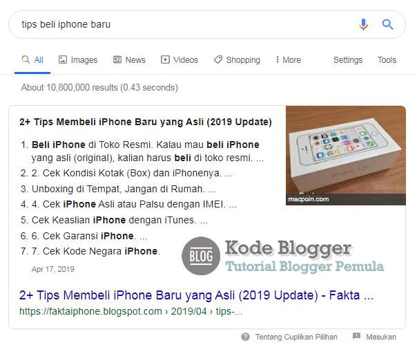 3 Cara Mendapatkan Cuplikan Unggulan dari Google