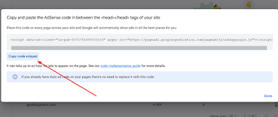 google adsense copy and paste code