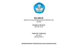 Download RPP dan Silabus K13 Kelas 3 SD Revisi 2019