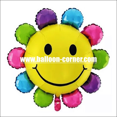 Balon Foil Sun Smile Rainbow Mini