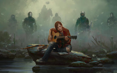 Ellie suona la chitarra in un vecchio artwork dedicato a The Last of Us Part II