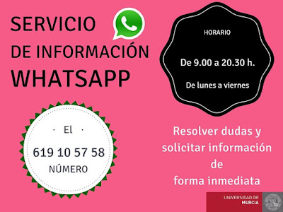 Nuevo servicio de información a través de Whatsapp en la BUM.