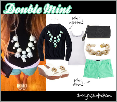 Classy with a Kick: Mint Shorts 