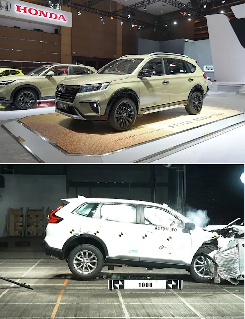 Honda BR-V N7X Edition Standar Keselamatan Terdepan Mobil Keluarga Stylish ASEAN NCAP Pengujian Keselamatan Mobil