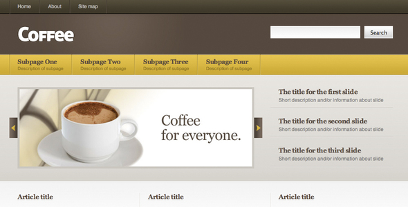 Coffee - ThemeForest Item for Sale