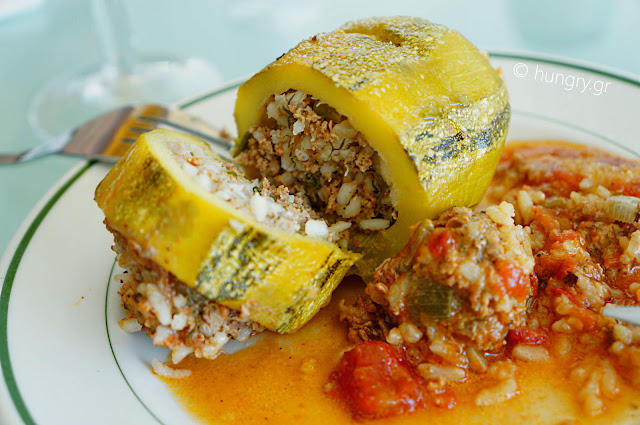 Stuffed zucchini, Middle Eastern Style