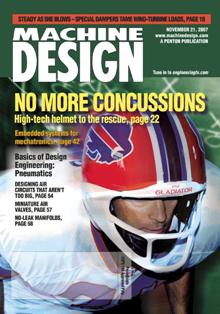 Machine Design...by engineers for engineers 2007-22 - November 21, 2007 | ISSN 0024-9114 | PDF HQ | Mensile | Professionisti | Meccanica | Computer Graphics | Software | Materiali
Machine Design continues 80 years of engineering leadership by serving the design engineering function in the original equipment market and key processing industries. Our audience is engaged in any part of the design engineering function and has purchasing authority over engineering/design of products and components.