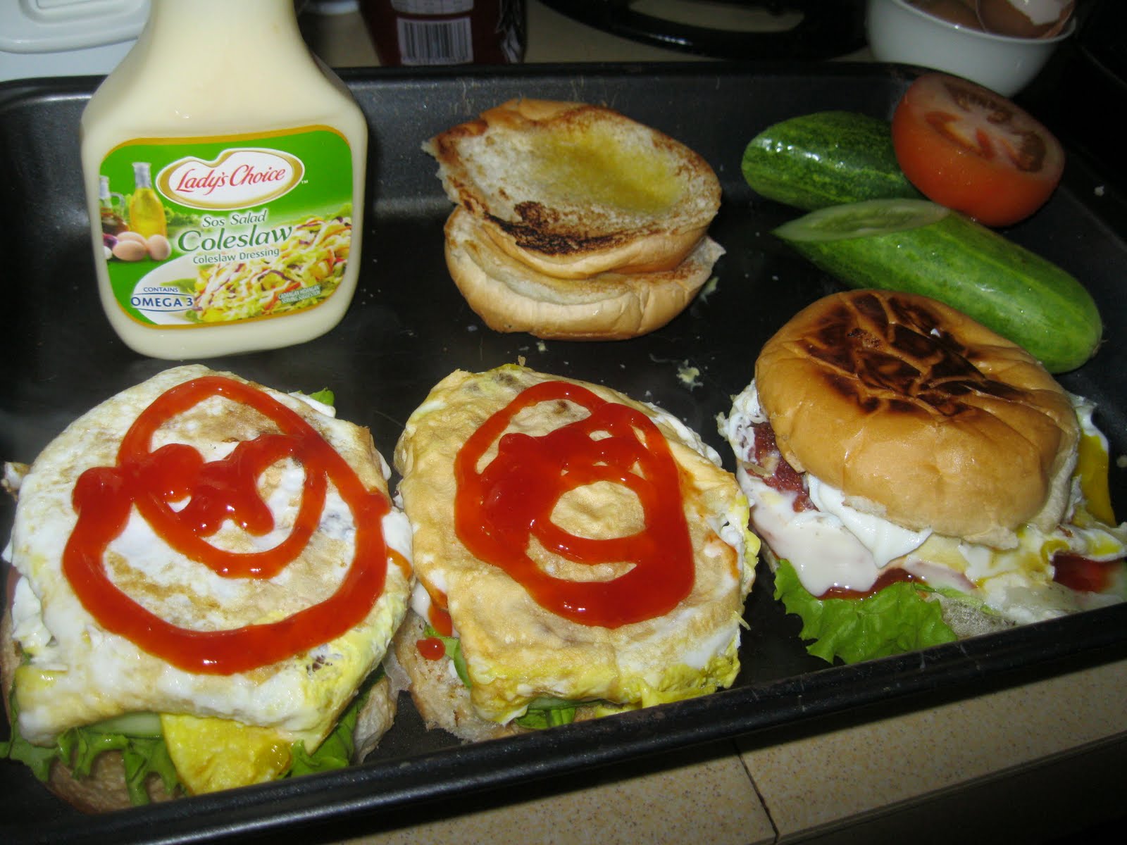 Dari Dapur Maklong: Burger Daging Special Paklong Buat