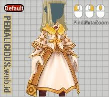 Gear Design Golden Priest Robe Female Lost Saga