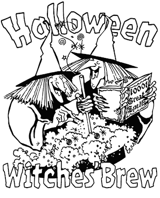 Halloween Witch Coloring Pictures