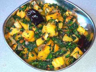Spinach Potato Recipe, Aloo palak Curry, Aloo palak fry, Aloo palak sabji kaise banaye, Dry Curry Recipe for roti