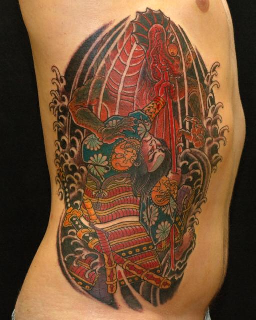 Japanese Samurai Tattoo Japanese Rib Tattoo