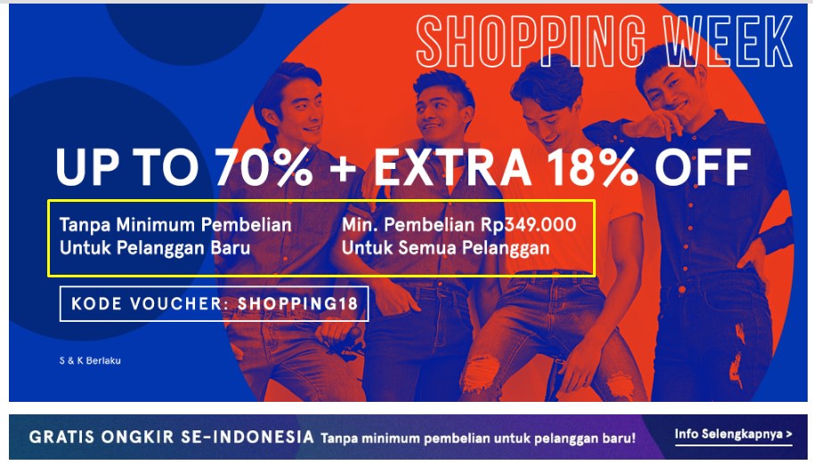 pelanggan baru belanja di zalora